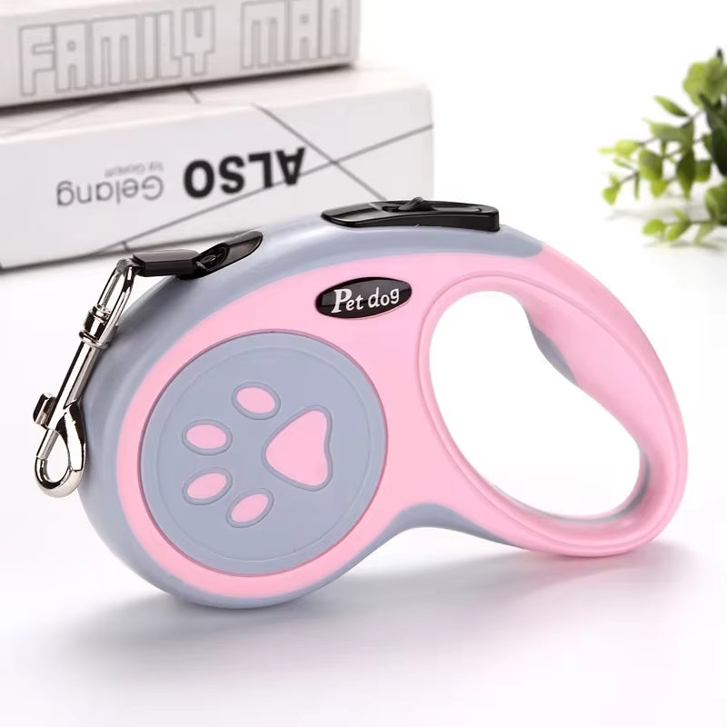 3/5M Nylon Dog Leash Automatic Retractable Durable Cat Lead Extending Puppy Walking Running Traction Roulette for Small Dogs